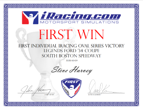 First Oval Race Win